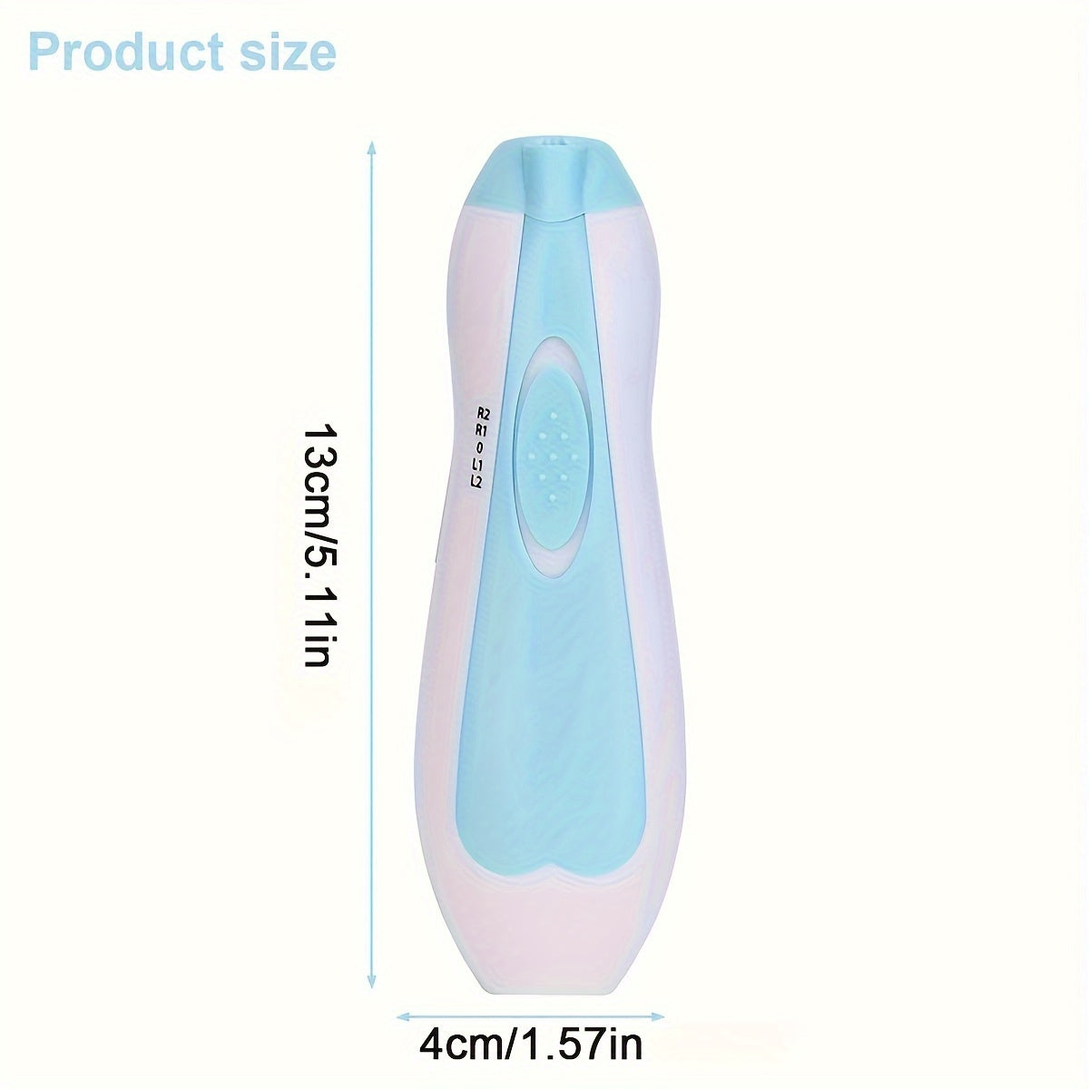 Electric Nail Sharpener Set for Kids – Safe & Painless Battery-Powered Nail Trimmer with LED Light (Pink/Blue, AA Batteries Not Included)