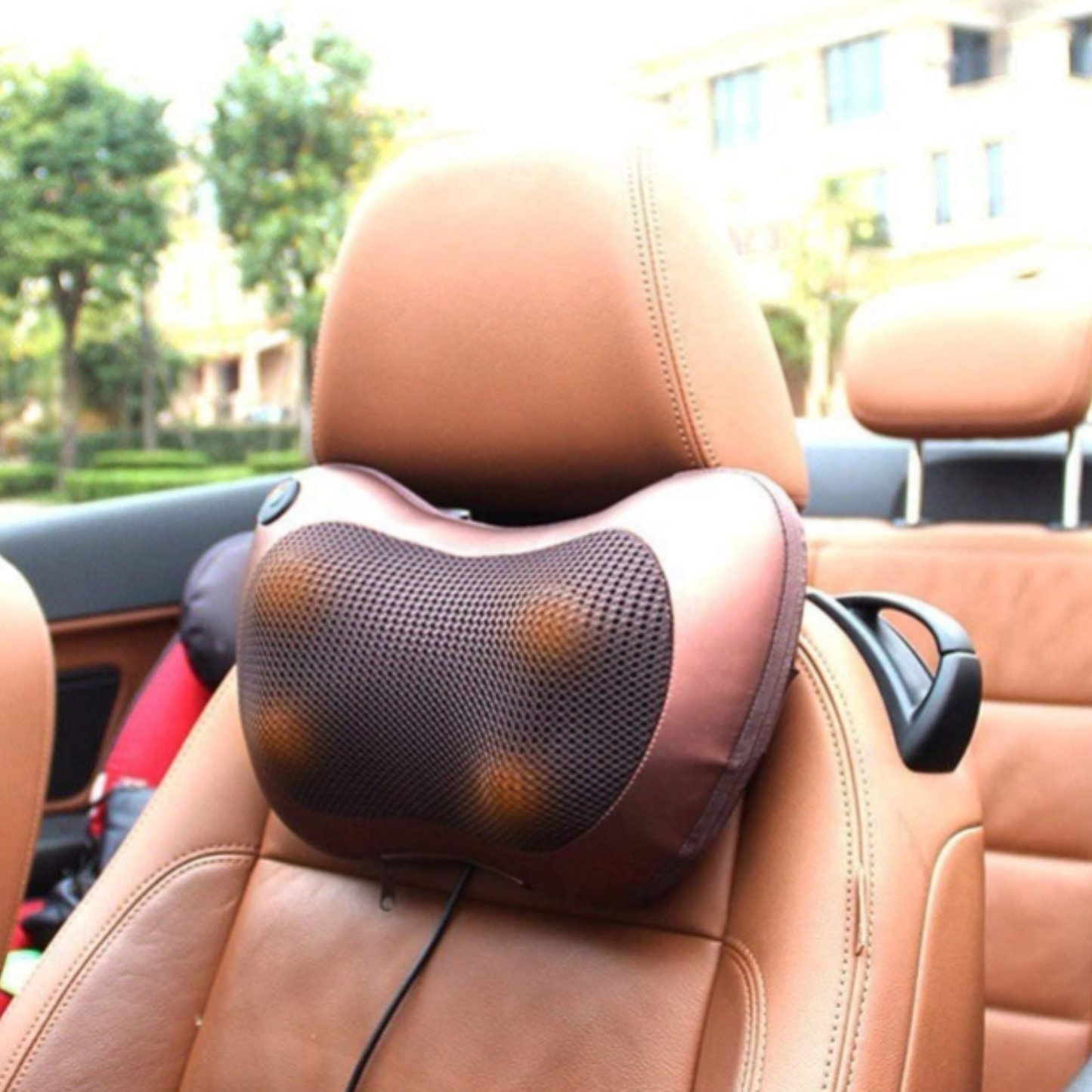 Electric Neck, Back & Shoulder Massager Pillow with Infrared Heat – Deep Tissue Kneading Massage for Pain Relief in Car & Home