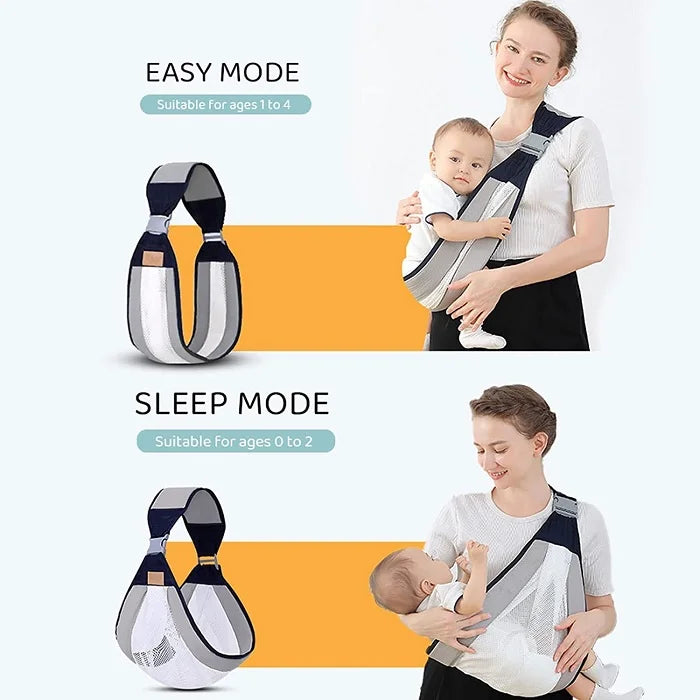 Adjustable Baby Care Wrap – Soft & Breathable Infant Carrier for Comfort & Safety (Random color-Pack of 1)