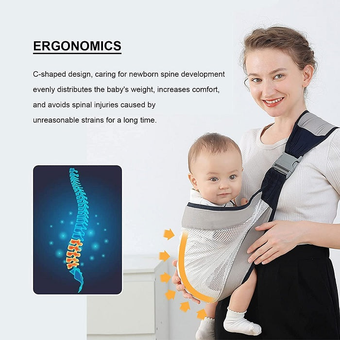 Adjustable Baby Care Wrap – Soft & Breathable Infant Carrier for Comfort & Safety (Random color-Pack of 1)