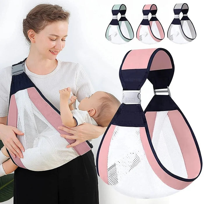 Adjustable Baby Care Wrap – Soft & Breathable Infant Carrier for Comfort & Safety (Random color-Pack of 1)