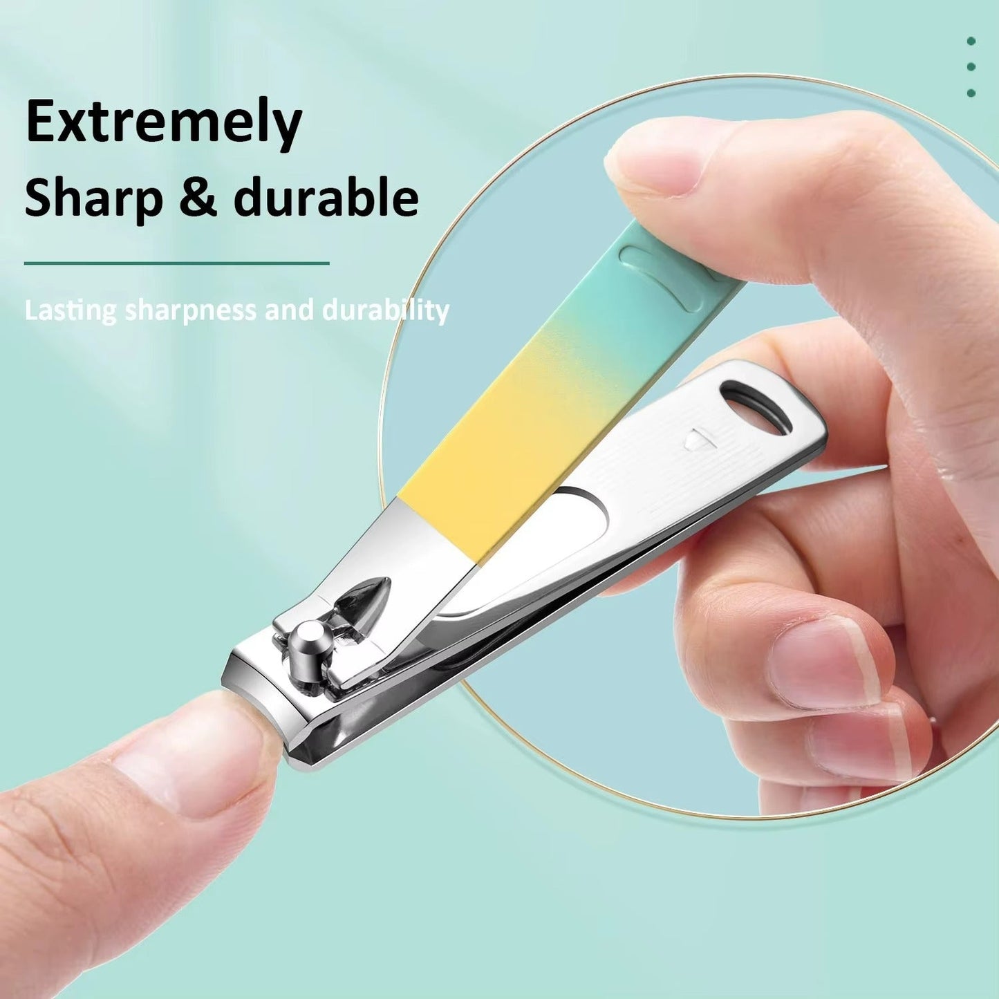 18 Pcs Colorful Manicure & Pedicure Set – Professional Stainless Steel Nail Clippers Kit with Case